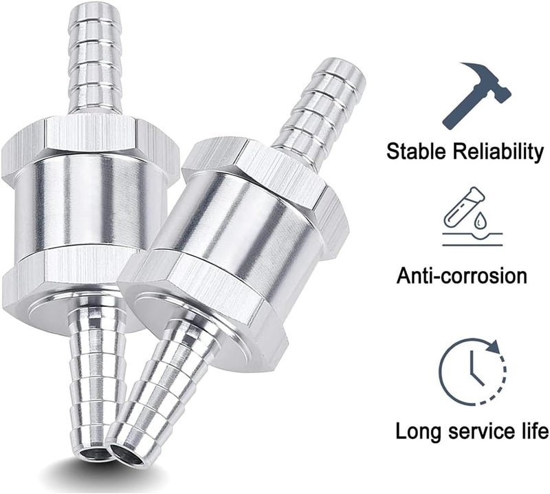 Superall 12mm 1/2" Fuel Non Return One Way Check Valve for Petrol Diesel Fuel Oil Water Aluminium Alloy Accessories - Image 4